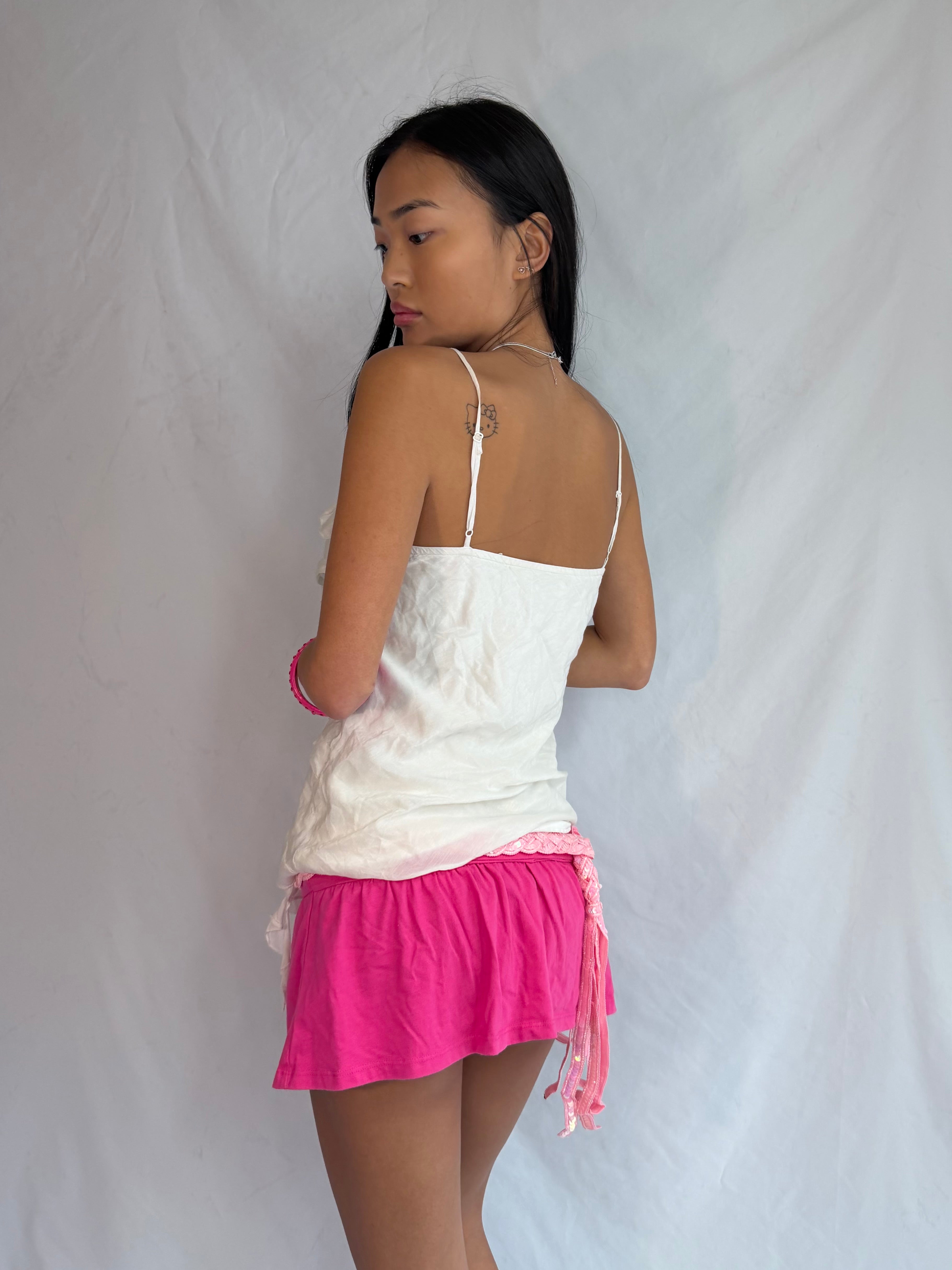 Vintage Guess ruffle tank top