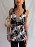Vintage plaid tank top