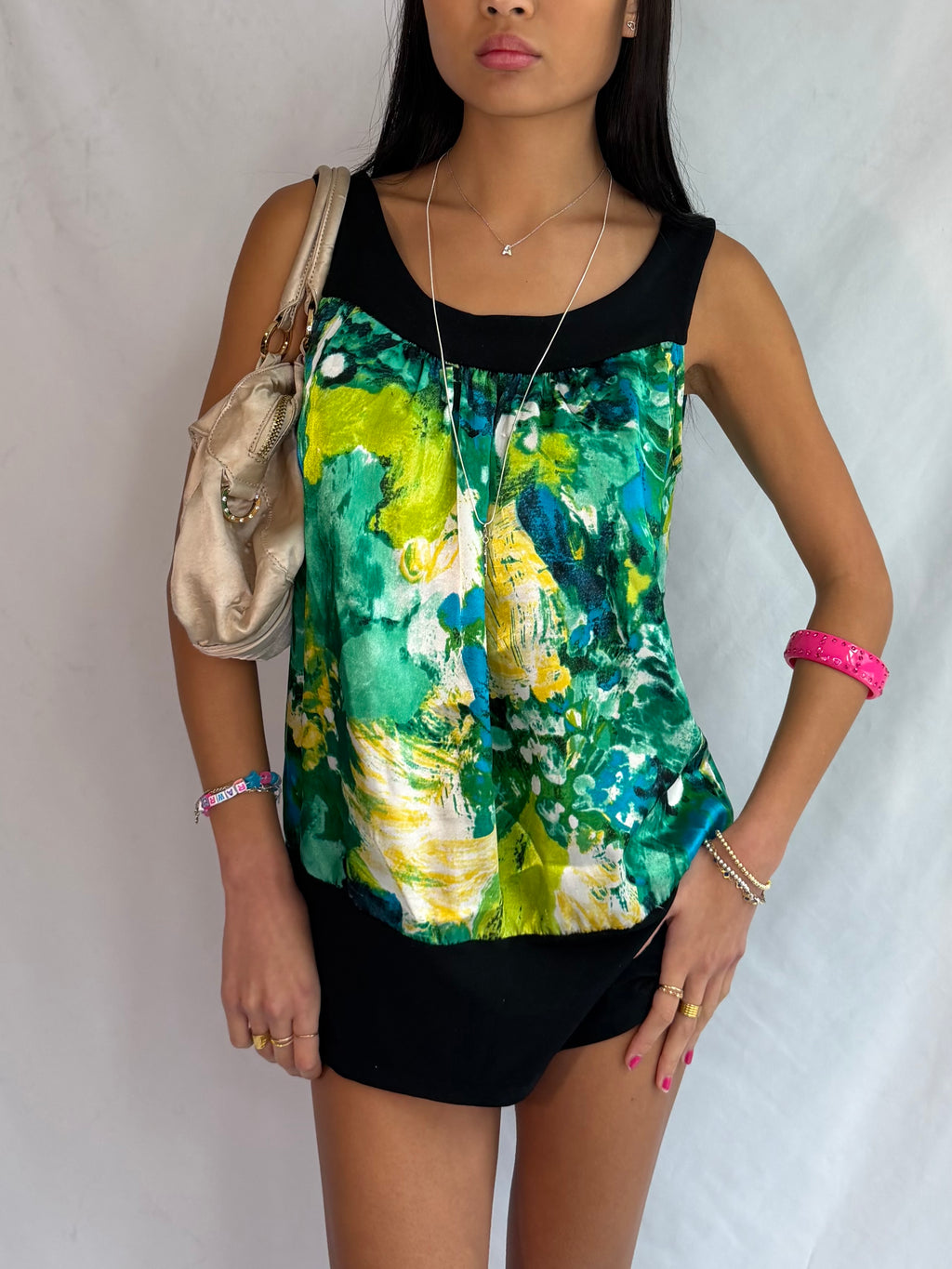 Vintage green mini dress