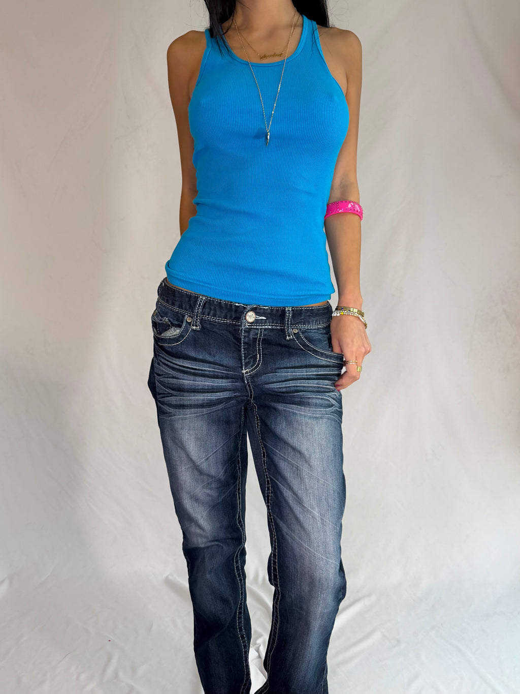 Vintage low rise flare jeans