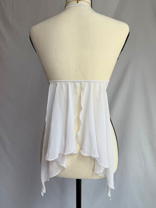 vintage white lace fairy cami top ⊹ ࣪ ˖ ໒꒱