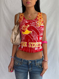 Vintage red graphic tank top