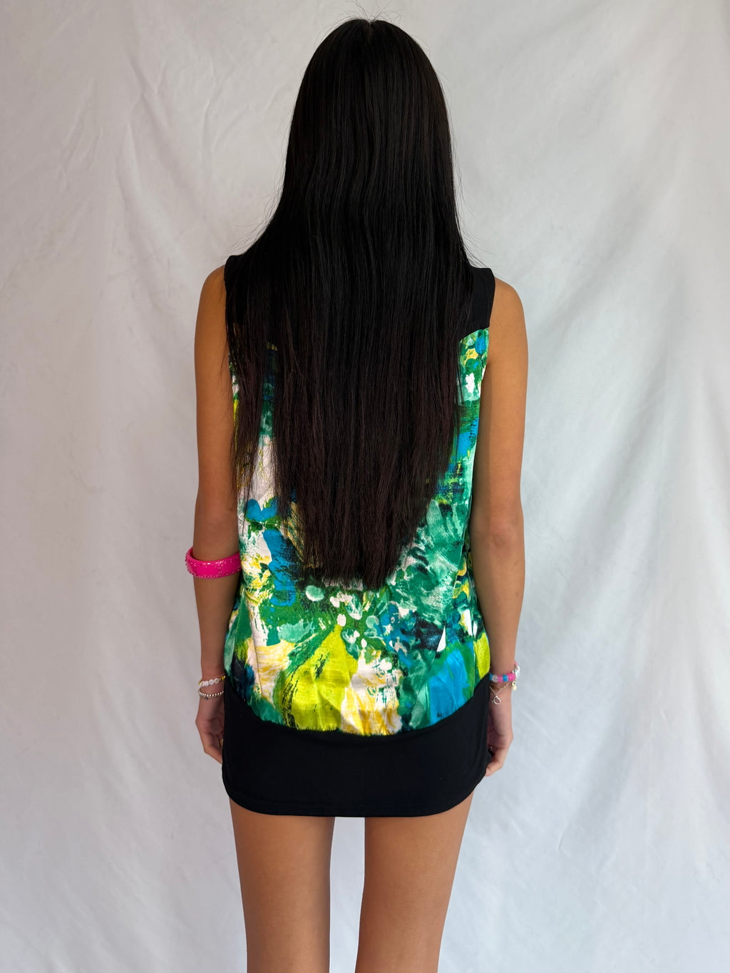 Vintage green mini dress