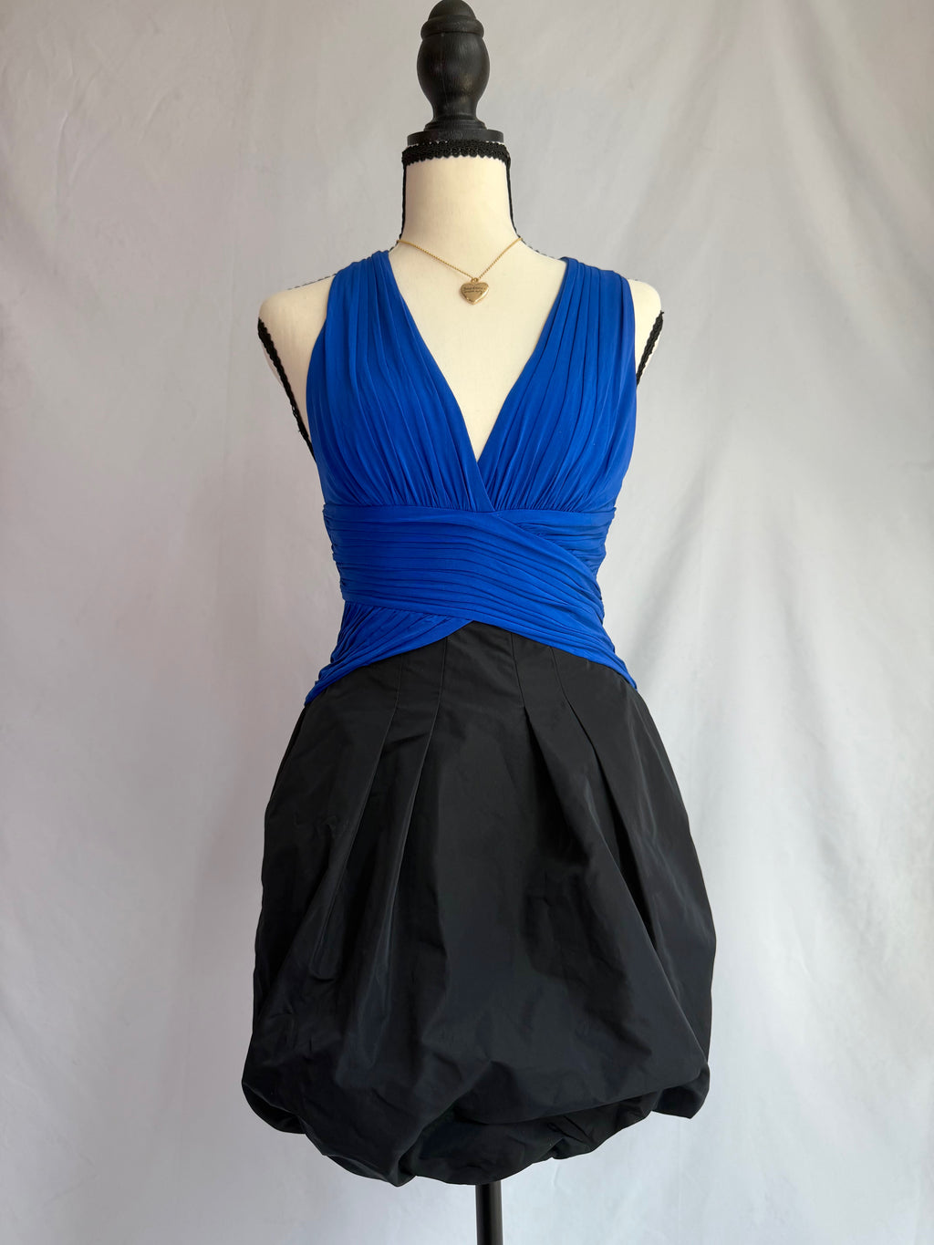 vintage blue halter bubble dress ⋆˙⟡