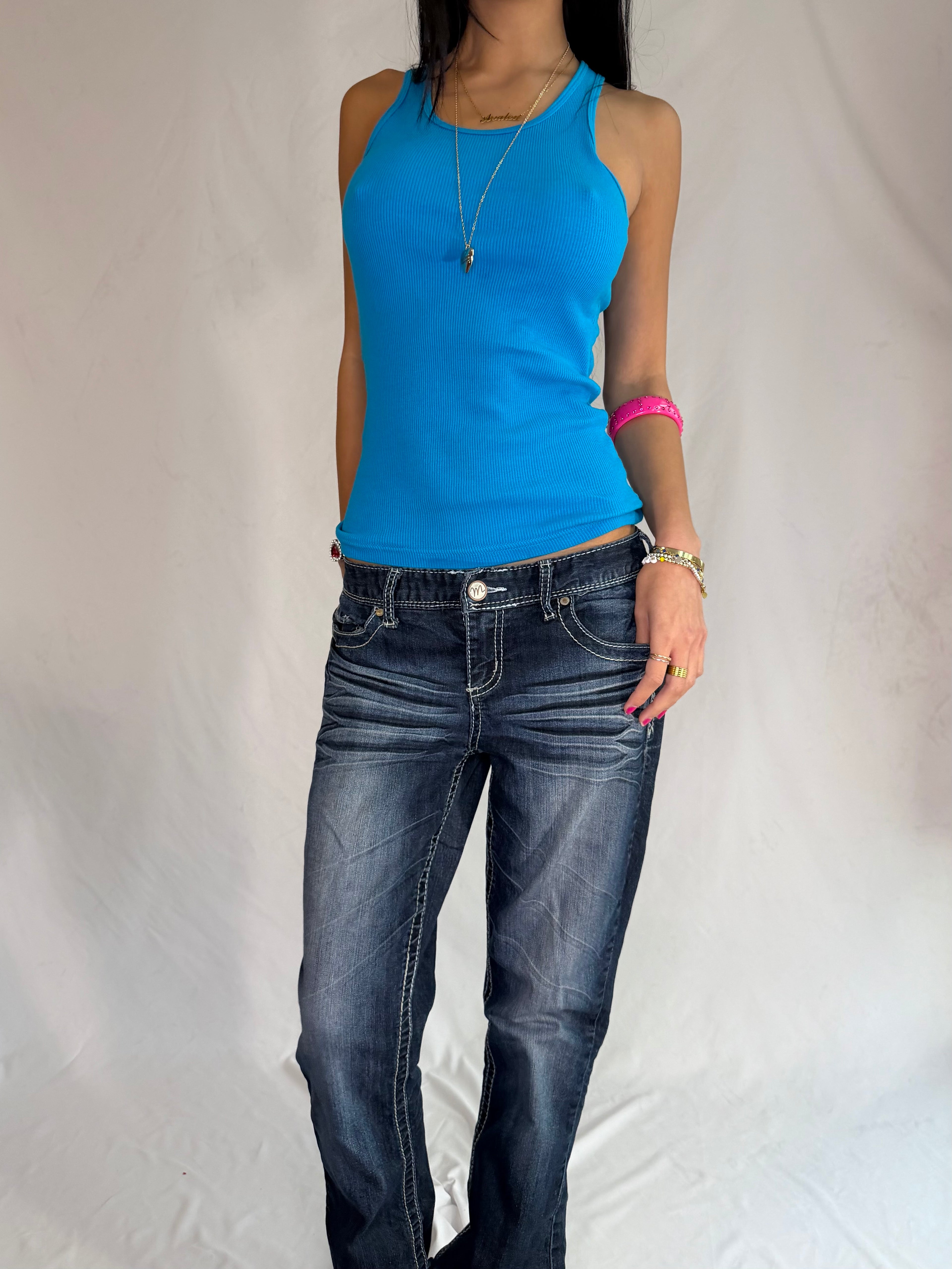 Vintage low rise flare jeans