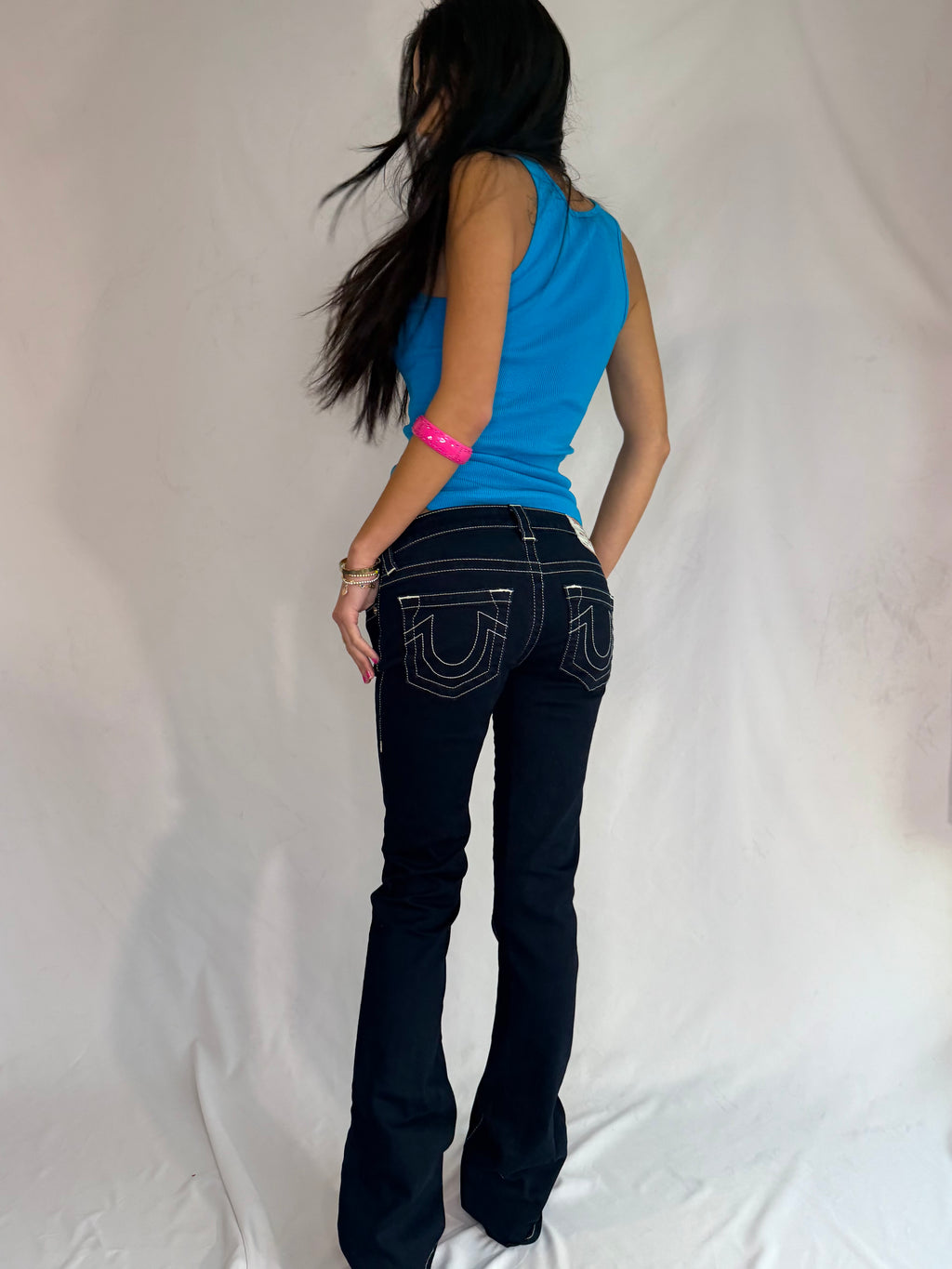 True religion low rise bootcut jeans