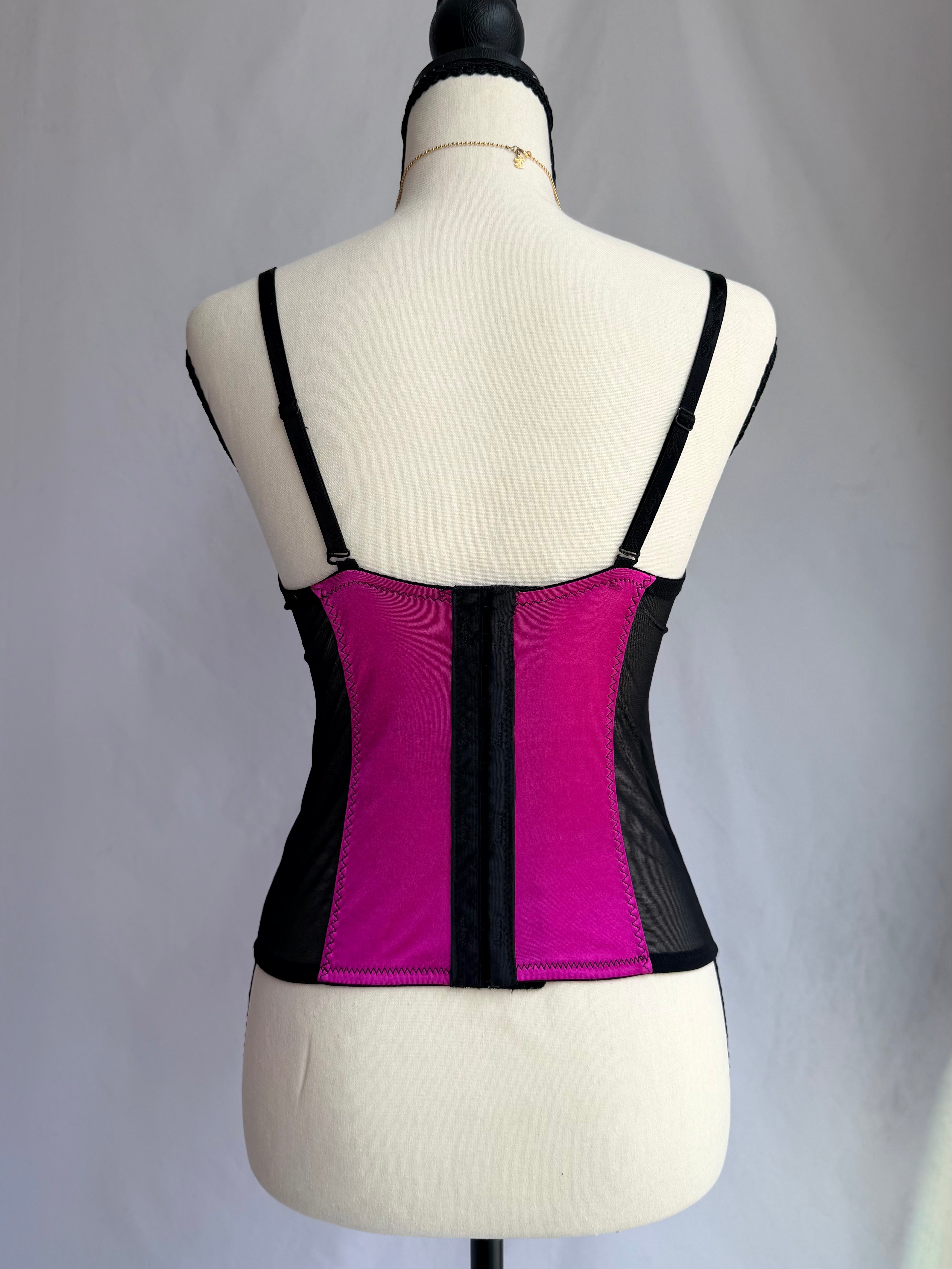 vintage hot pink Playboy corset .𖥔 ݁ ˖