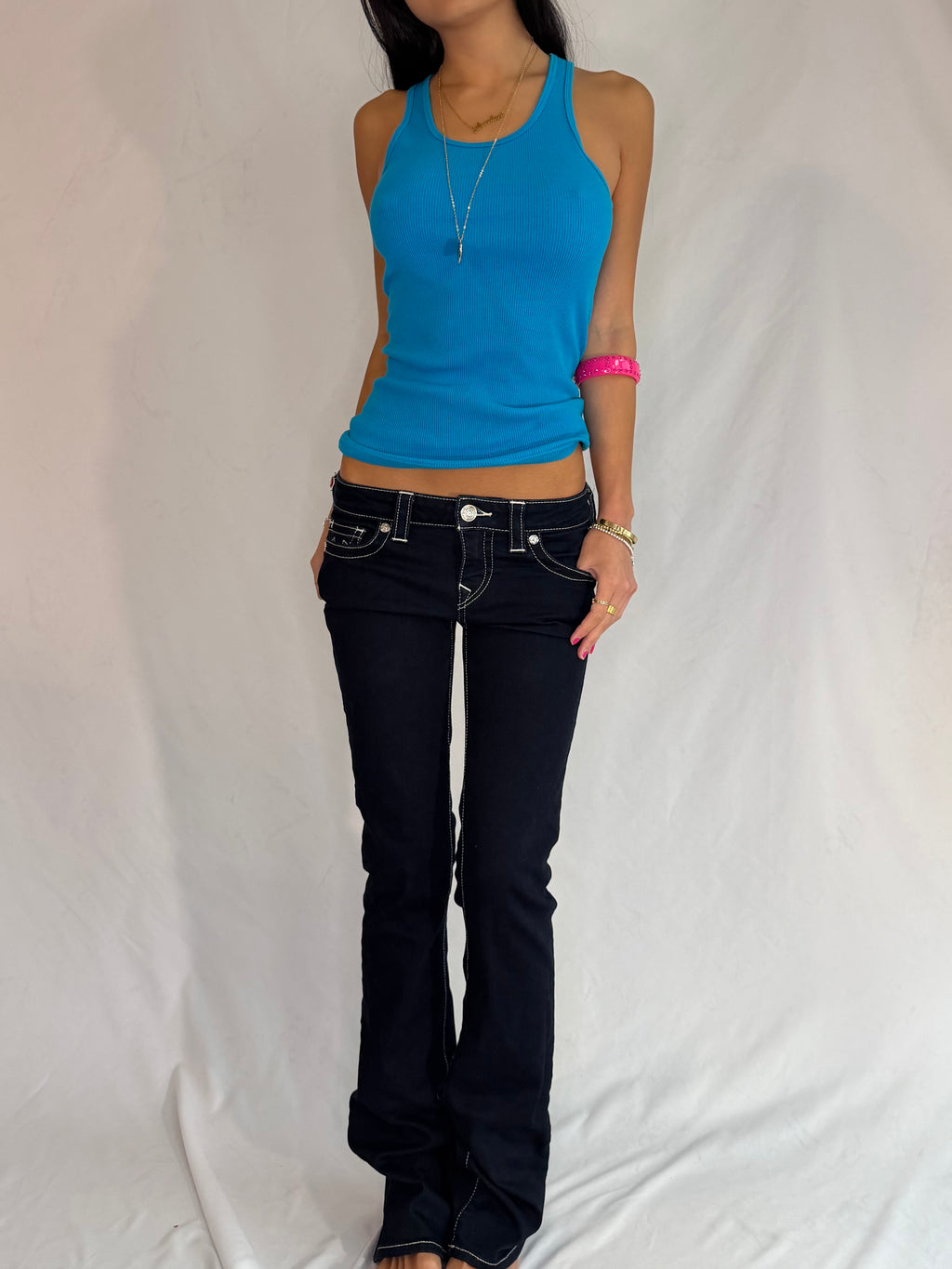 True religion low rise bootcut jeans