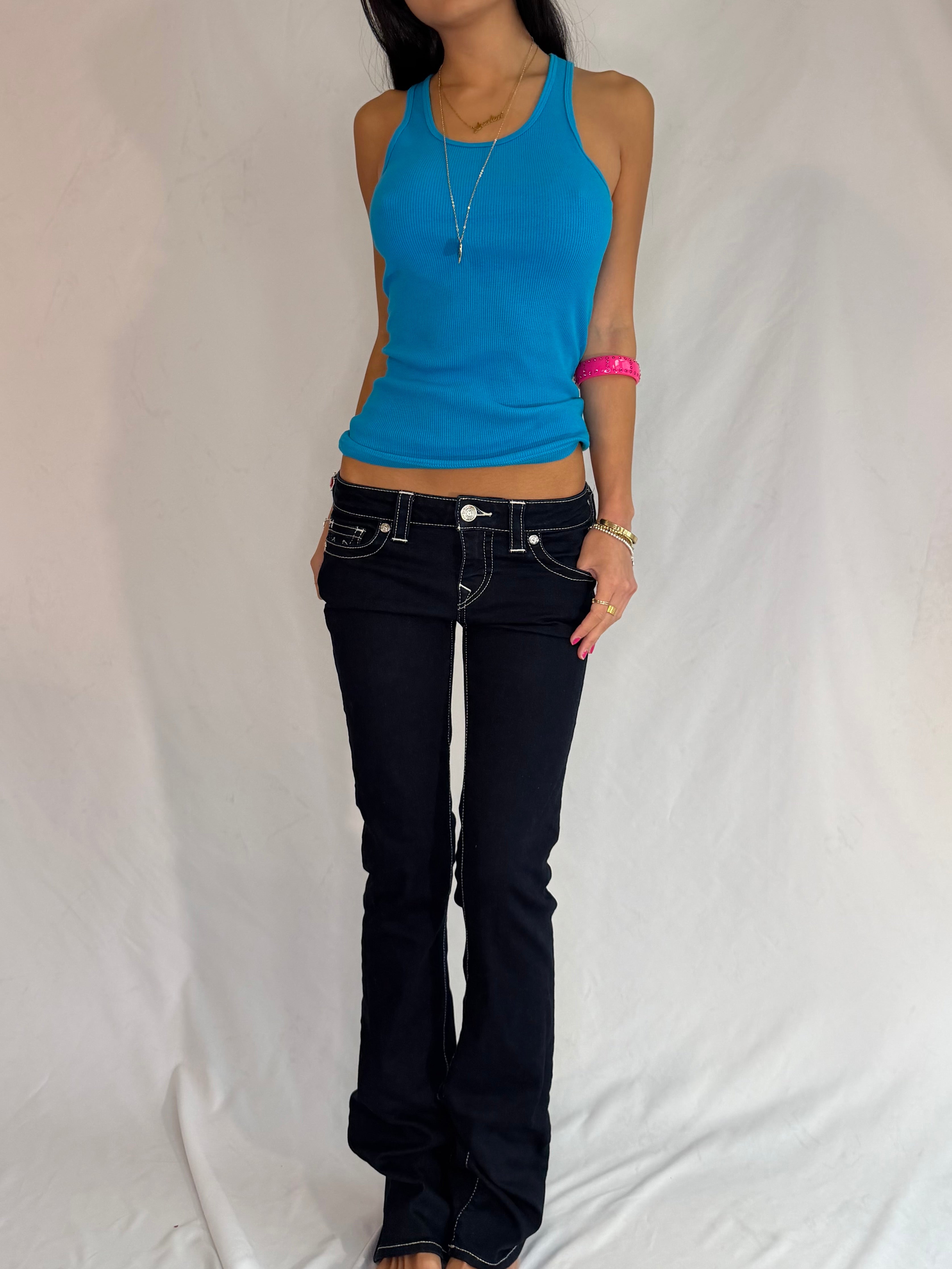 True religion low rise bootcut jeans