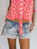 Vintage American Eagle stud low rise denim shorts