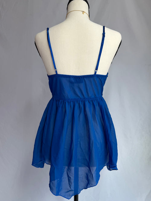 vintage royal blue cami tank top ⊹ ࣪ ˖