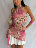 Vintage pink halter top