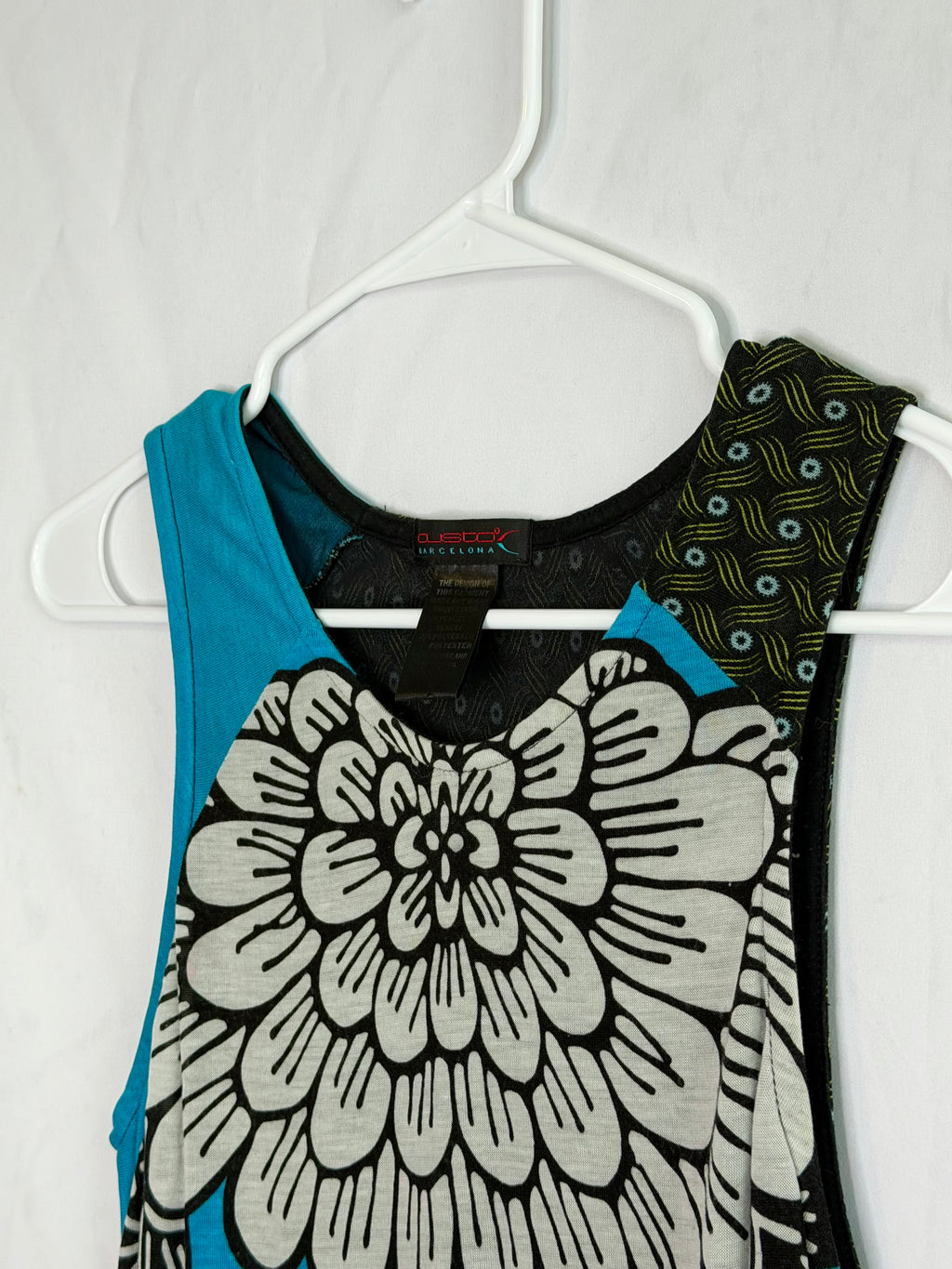 vintage Custo Barcelona graphic dress 𝜗𝜚