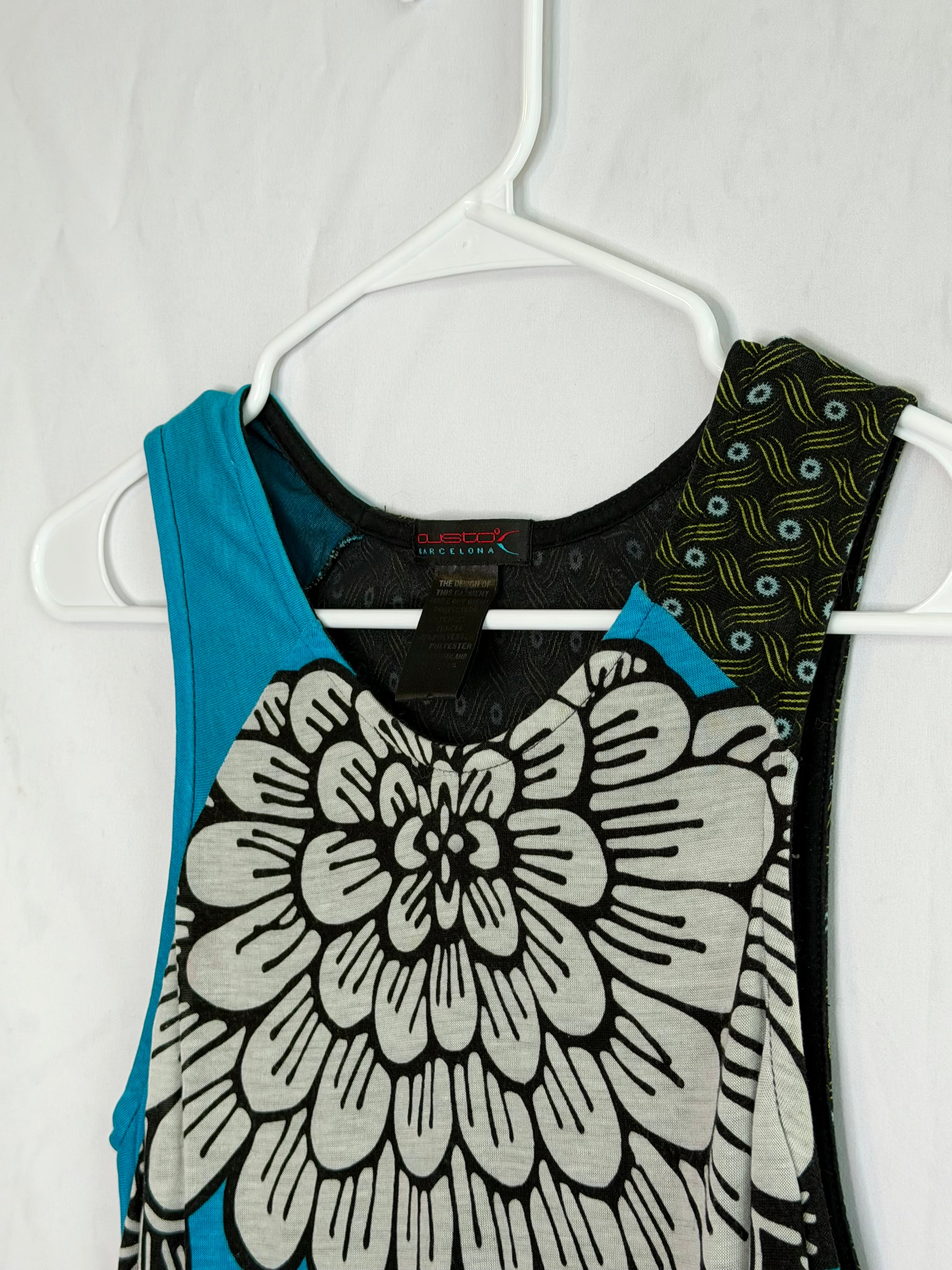 vintage Custo Barcelona graphic dress 𝜗𝜚