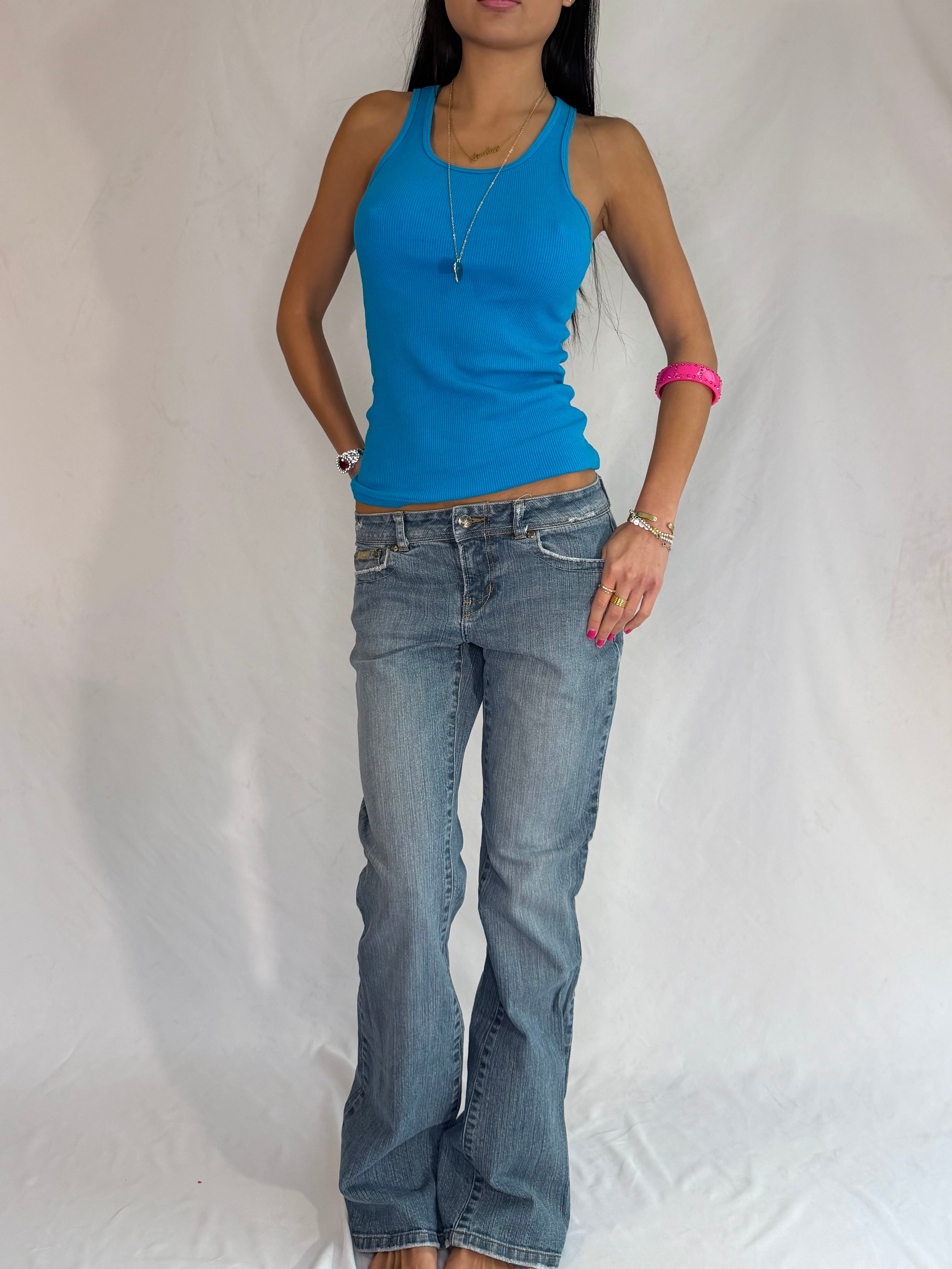 Vintage low rise flare jeans