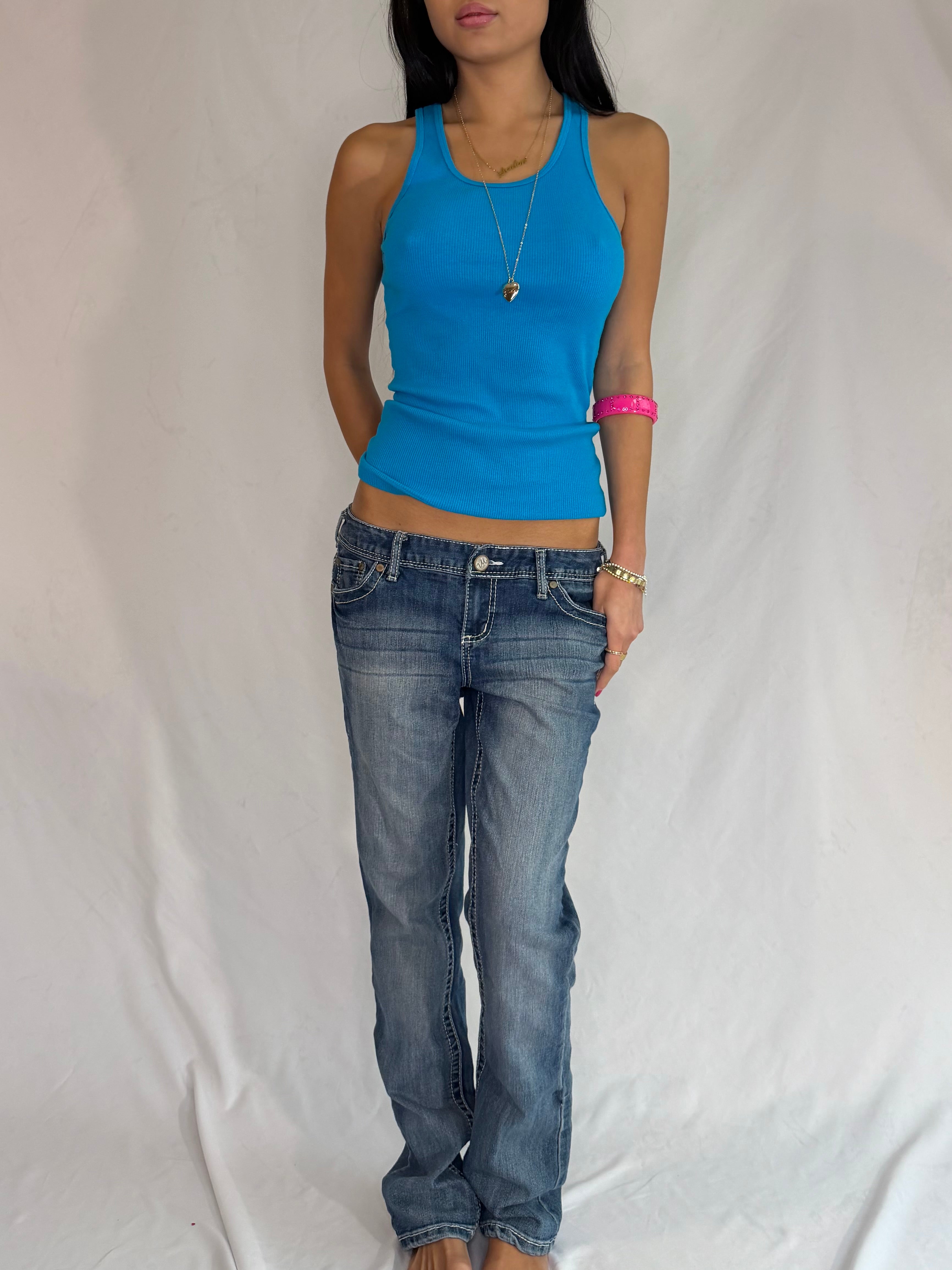 Vintage low rise flare jeans