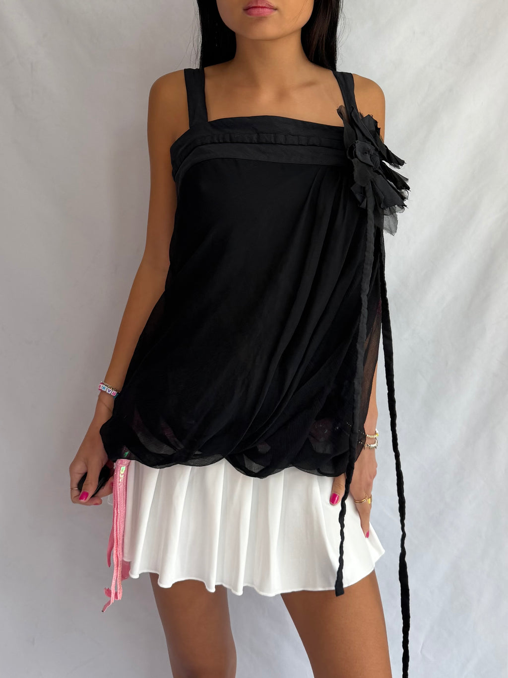 Vintage chiffon tank top
