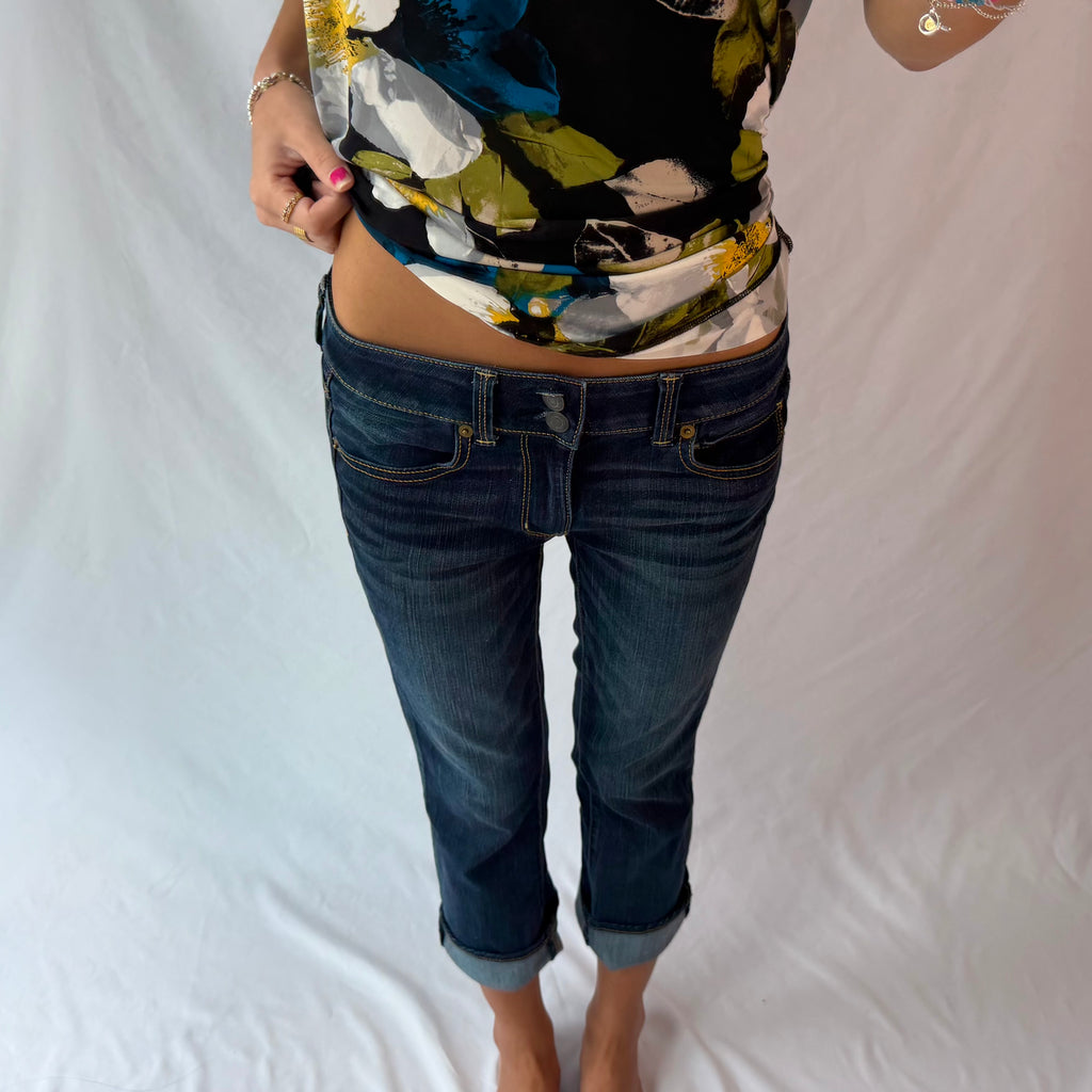 Vintage American Eagle low rise capris jeans