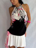 Vintage floral halter top