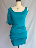 vintage turquoise mini dress ₊˚⊹♡