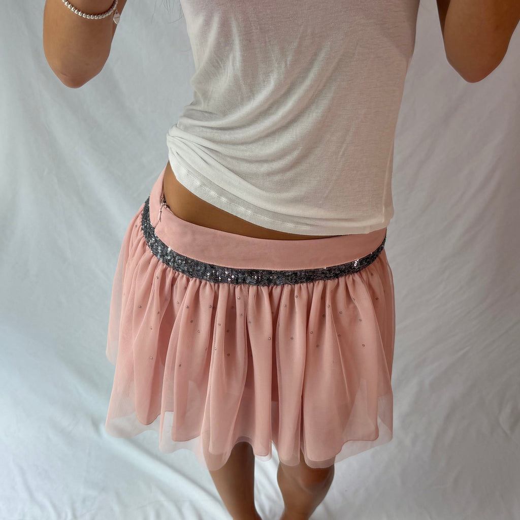Vintage Vera Wang sequin mini skirt