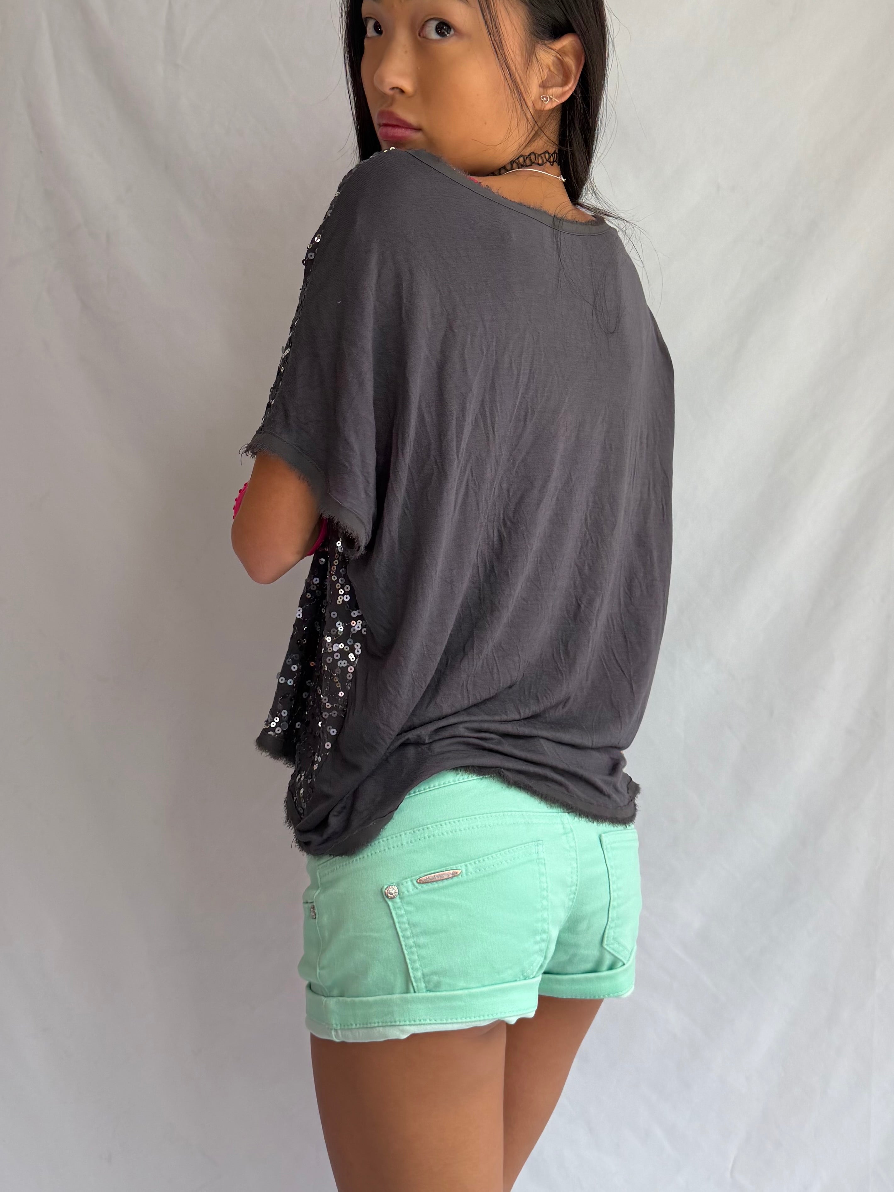 Vintage sequin slouch top