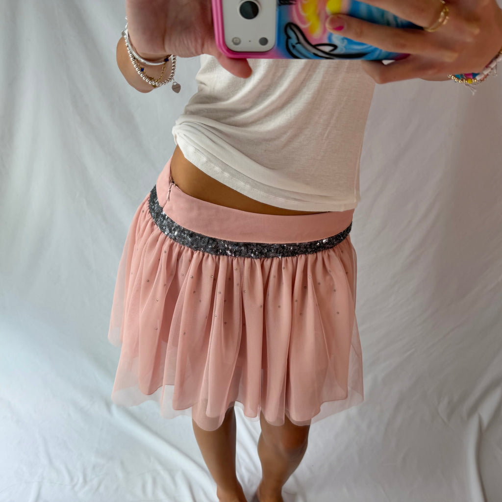 Vintage Vera Wang sequin mini skirt