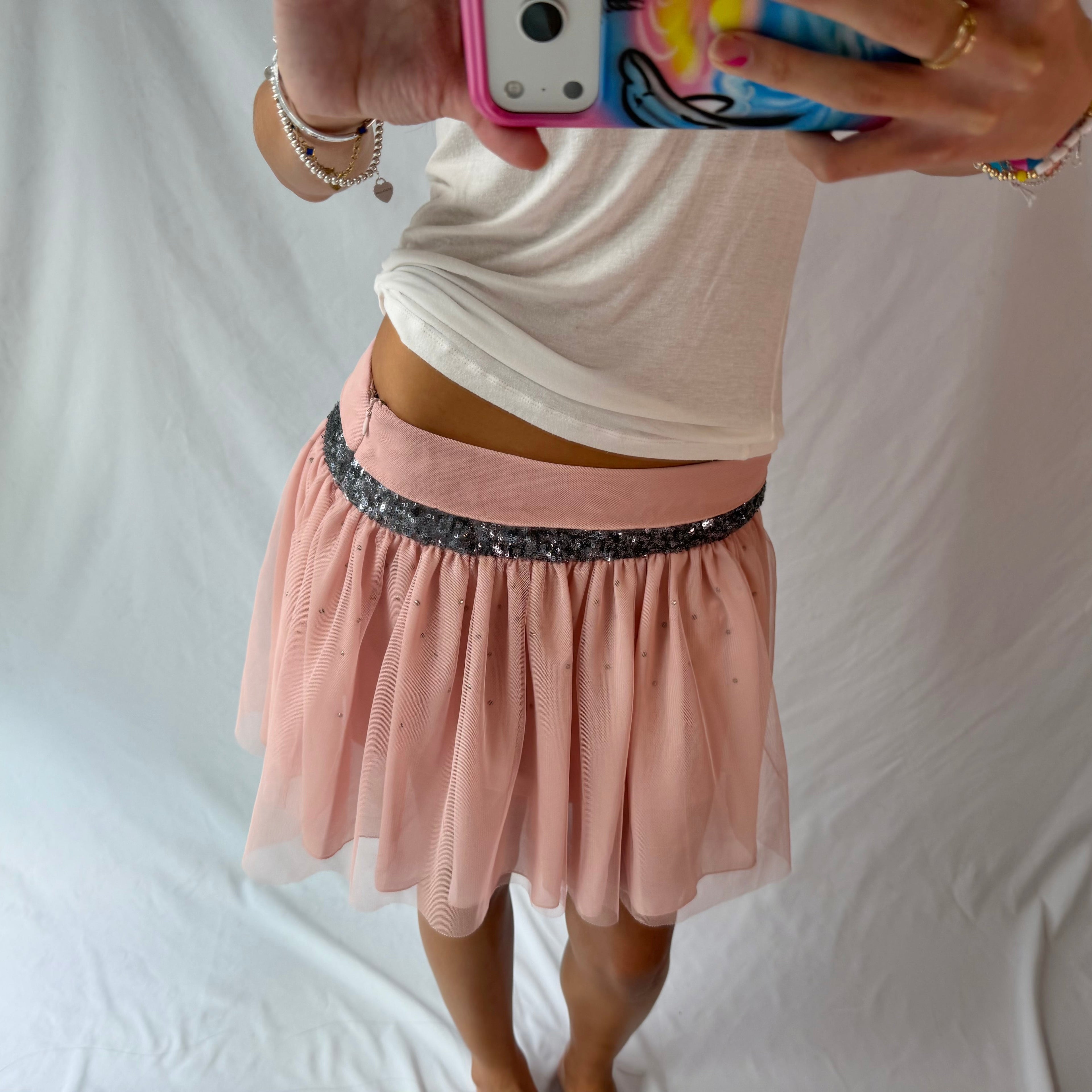 Vintage Vera Wang sequin mini skirt