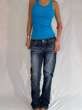 Vintage low rise flare jeans